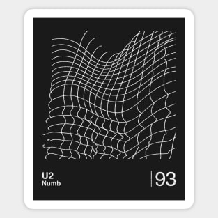 Numb U2 / Minimalist Graphic Design Fan Artwork Magnet